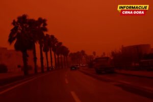 Narandžasto nebo iznad Krita: Saharska prašina, problemi u saobraćaju