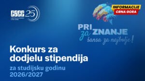 CBCG objavila konkurs za stipendiranje studenata