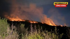 Požar u Lješanskoj nahiji, kuće nijesu ugrožene