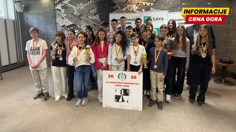 Završeno prvenstvo Crne Gore za mlade u šahu