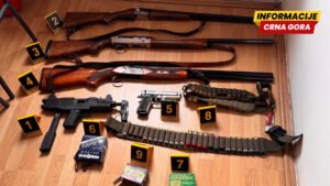 Mojkovac: Pretresom zaplijenjene tri puške, dva pištolja i municija