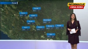 Sjutra na jugu sunčano, na sjeveru oblačno sa povremenom kišom