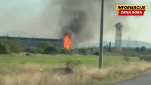 Gori pogon „Prerade“, na terenu vatrogasci