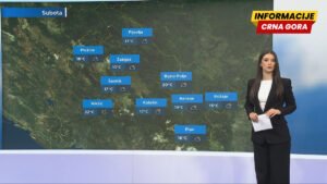 Sjutra sunčano, na sjeveru umjereno oblačno, temperatura do 27 stepeni