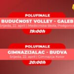 Prvi mečevi polufinala Prvenstva Crne Gore za juniorke u Podgorici i Kotoru