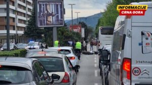 Motociklista oboren kod BIG fashion-a, saobraćaj otežan