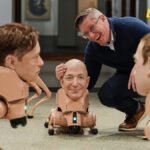 Psi-roboti s glavama Maska i Zakerberga tumaraju po muzeju u Berlinu