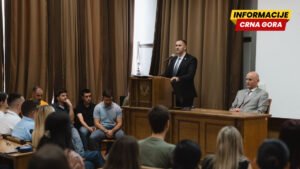 Šćepanović studentima Pravnog fakulteta: Mladi pravnici ključ borbe protiv organizovanog kriminala