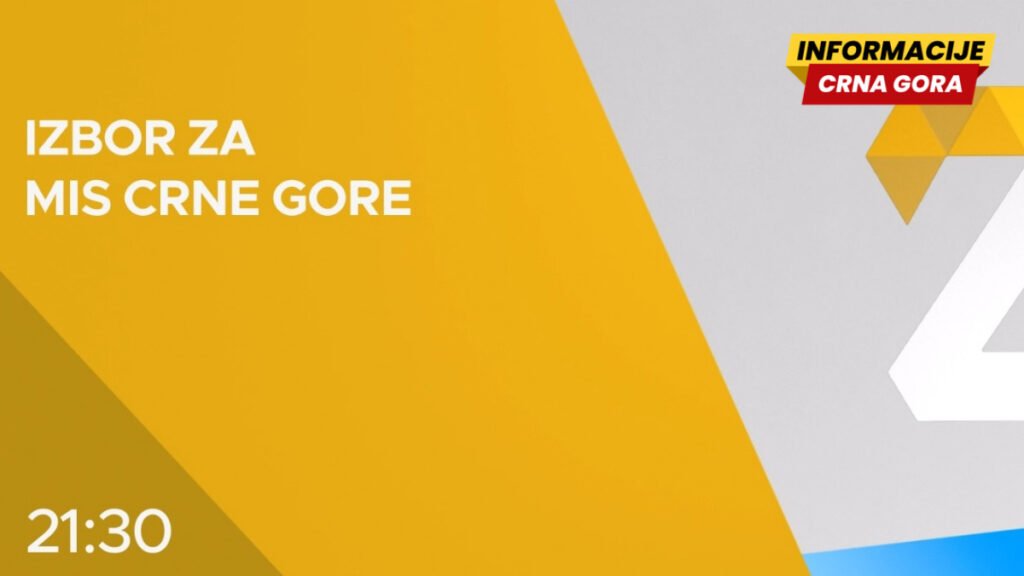 Izbor za Mis Crne Gore pogledajte u 21. 30 sati na TVCG2