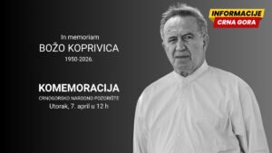 CNP: Komemoracija povodom smrti Boža Koprivice u utorak