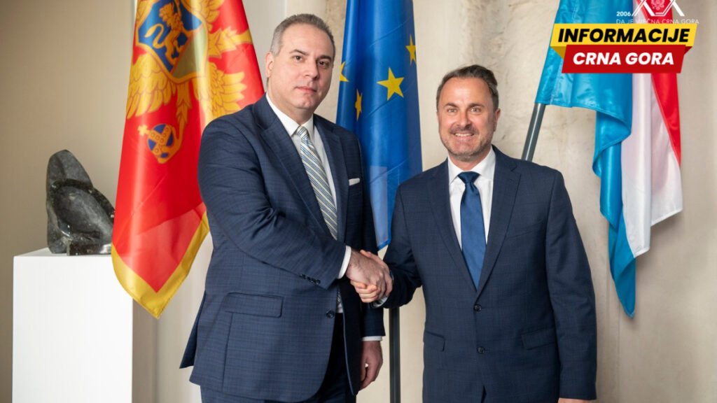 Ivanović u zvaničnoj posjeti Luksemburgu: Fokus na evropskom putu Crne Gore
