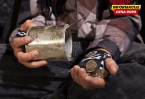 Podgorica: Uhapšen zbog sumnje da je suprugu i dvoje maloljetne djece tjerao na prosjačenje