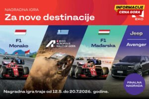 Velika EKO nagradna igra: Osvojite F1 putovanja, vrijedne nagrade…
