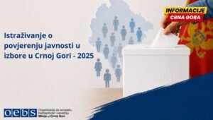 Istraživanje Misije OEBS-a: 65 odsto građana vjeruje da su izbori u Crnoj Gori u potpunosti ili djelimično slobodni