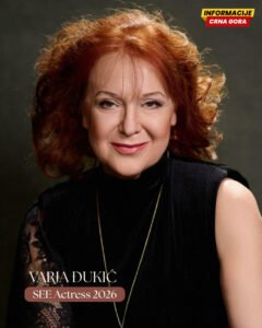 Varji Đukić nagrada SEE Actress 2026 za doprinos filmu i pozorištu Jugoistočne Evrope
