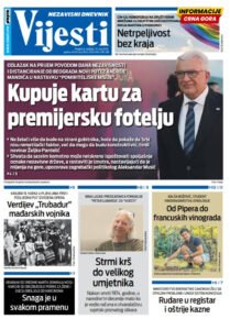 Naslovna strana Informacije CG za 24. maj 2026.