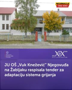 Za adaptaciju sistema grijanja u školi na Njegovuđi 150 hiljada eura