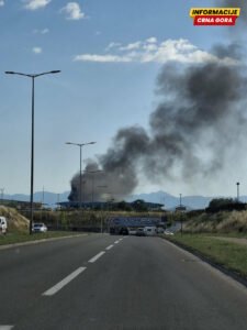 Ugašen požar koji je buknuo iz Novog groblja na Ćemovskom polju u Podgorici