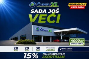 Cungu na Zabjelu proširio kapacitete na 4000 m² i dobio naziv „Cungu XL“