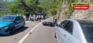 Motociklista povrijeđen u udesu kod Virpazara