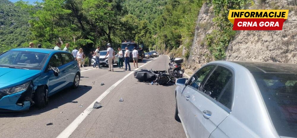 Motociklista povrijeđen u udesu kod Virpazara