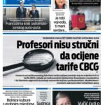 Naslovna strana Informacije CG za 29. maj 2026.