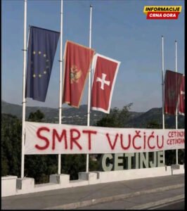 UP: Fotografije na kojima piše "Smrt Vučiću" i "Tivat je uz studente pumpaj" su lažne