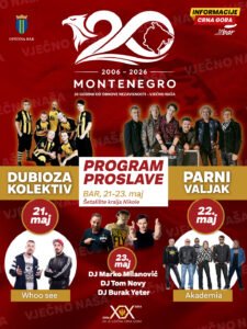 Proslava Dana nezavisnosti u Baru: Nastupaju Dubioza kolektiv, Who See, Parni Valjak, Burak Yeter…