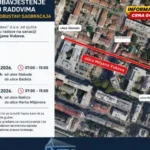 Podgorica: Počinje sanacija ulice Miljana Vukova, obustava saobraćaja po fazama