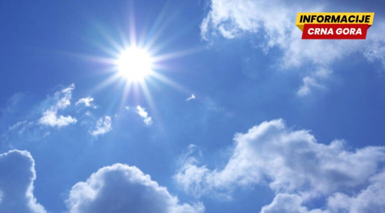Sunčano, temperatura do 26 stepeni