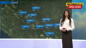Predviđenje vremena za Crne Gore: Promjenljivo i sunčano sjutra