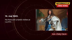 Ponimaćemo crnu historiju: Važni događaji s 14. maja