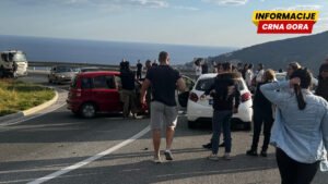 Udes na putu Budva – Cetinje, saobraćaj obustavljen