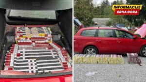 Službenici granične policije u Beranu uhapšili su Novopazaračko motorno vozilo s 600 štekama cigareta