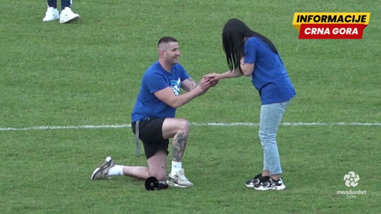 Bijelo Polje: Djevojka zaprosena tokom fudbalske utakmice