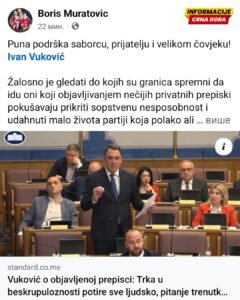 Muratović podržao vrijeđenja Amfilohija, pod uticajem političkih pritiska