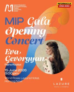 Eva Gevorgijan otvara Montenegro International Piano Festival