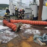 U Tivatskom zalivu održana vatrogasno-spasilačka vježba gašenja požara na zapaljenom brodu