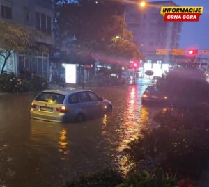 Bar: Zbog kiše zatvorena Makedonska ulica, kratko došlo do nestanka struje