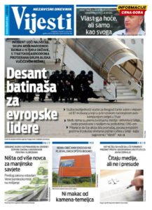 Naslovna strana Informacije CG za 4. jun 2026.