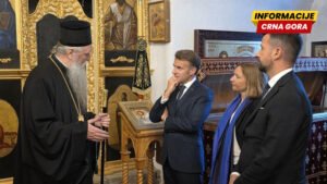 Makron posjetio Cetinjiski manastir, Joanikije mu poklonio repliku “Podgoričke čaše”