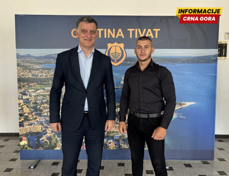 Nemanj Anđušić: Hrabra reakcija mladog vatražara čestitana u Opštini Tivat