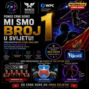 Šoć: Crna Gora među najboljima u svijetu phygital sporta