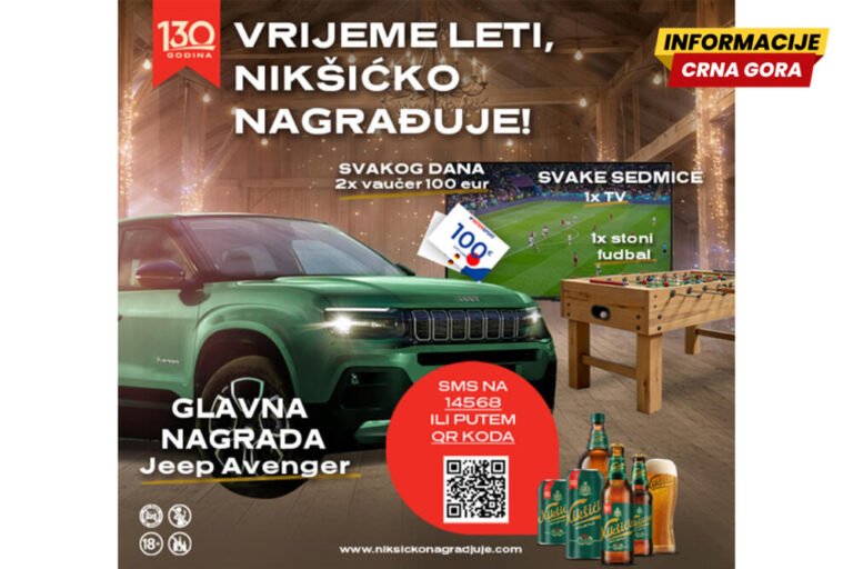 Vrijeme leti, Nikšićko nagrađuje - tvoja šansa sa Jeep Avenger