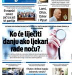 Naslovna strana “Informacije CG” za 16. jun 2026. godine