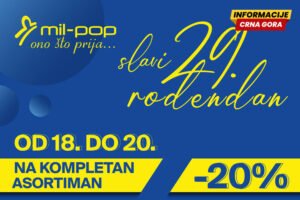 Mil-Pop slavi 29 godina tradicije, povjerenja i stila