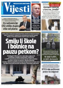 Naslovna strana “Informacije CG” za 23. jun 2026. godine