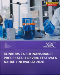 Objavljen Konkurs za sufinansiranje projekata u okviru Festivala nauke i inovacija: Budžet 50.000 eura