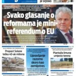 Naslovna strana “Informacije CG” za 5. jul 2026. godine