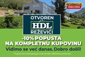 Otvoren je novi HDL hipermarket u Reževićima – novo mjesto za najpovoljniju kupovinu na Budvanskoj rivijeri